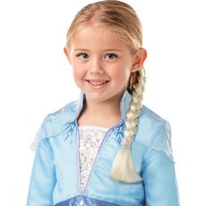 RUBIES Panoplie déguisement + tresse Elsa taille 5/6 ans - La reine des neiges