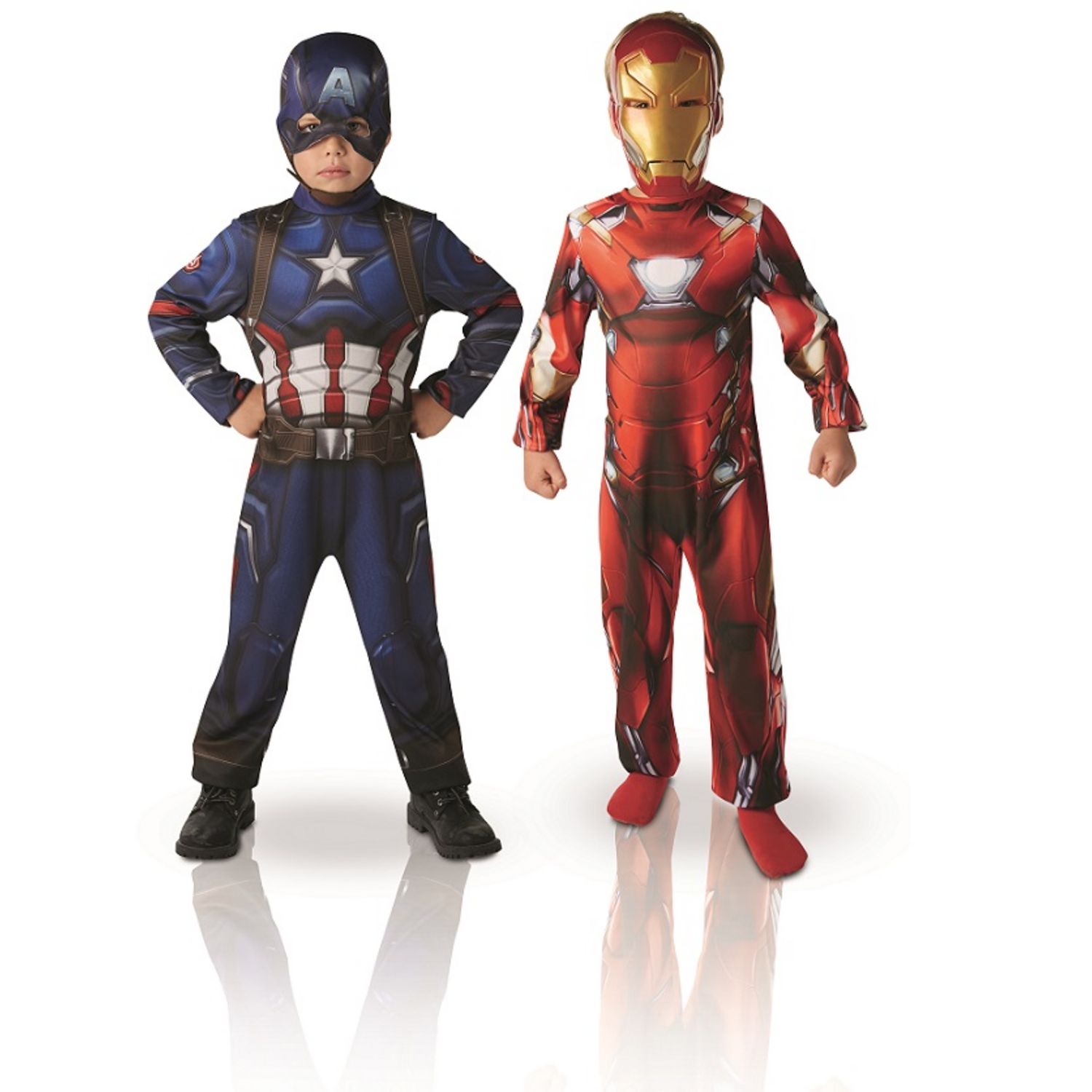 Panoplie captain america + bouclier - taille m bleu Rubie's