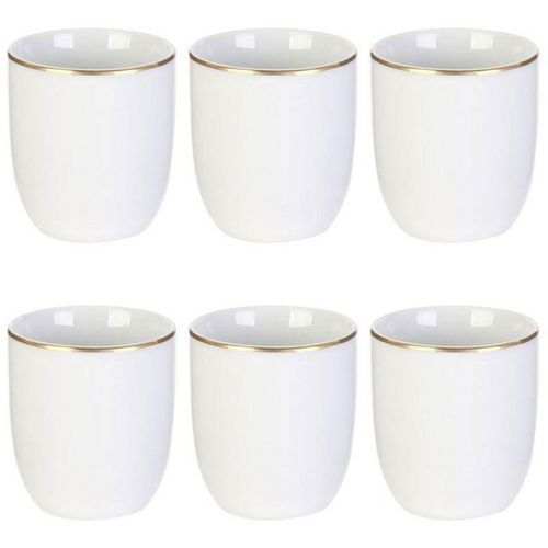 Tasses à Café Latte en Porcelaine Fine 350ml - Lot de 6 - Lumina Pas Cher