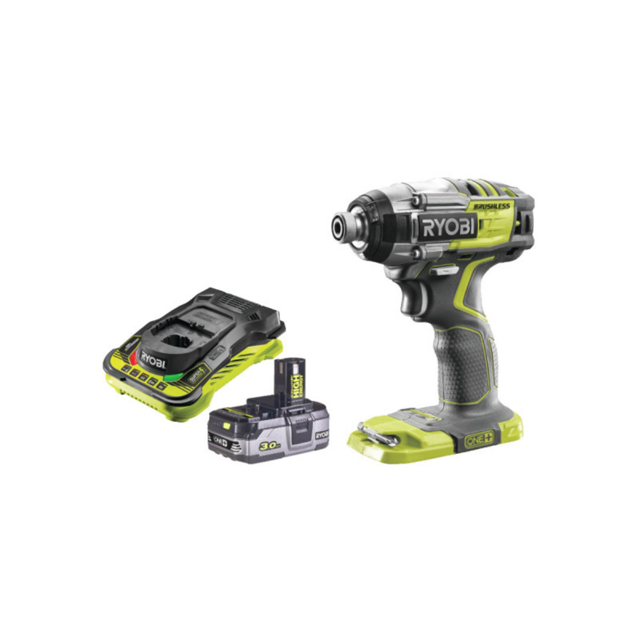 Ryobi Pack RYOBI Visseuse à choc 18V OnePlus Brushless R18IDBL-0