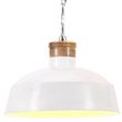 VIDAXL Lampe suspendue industrielle 32 cm Blanc E27