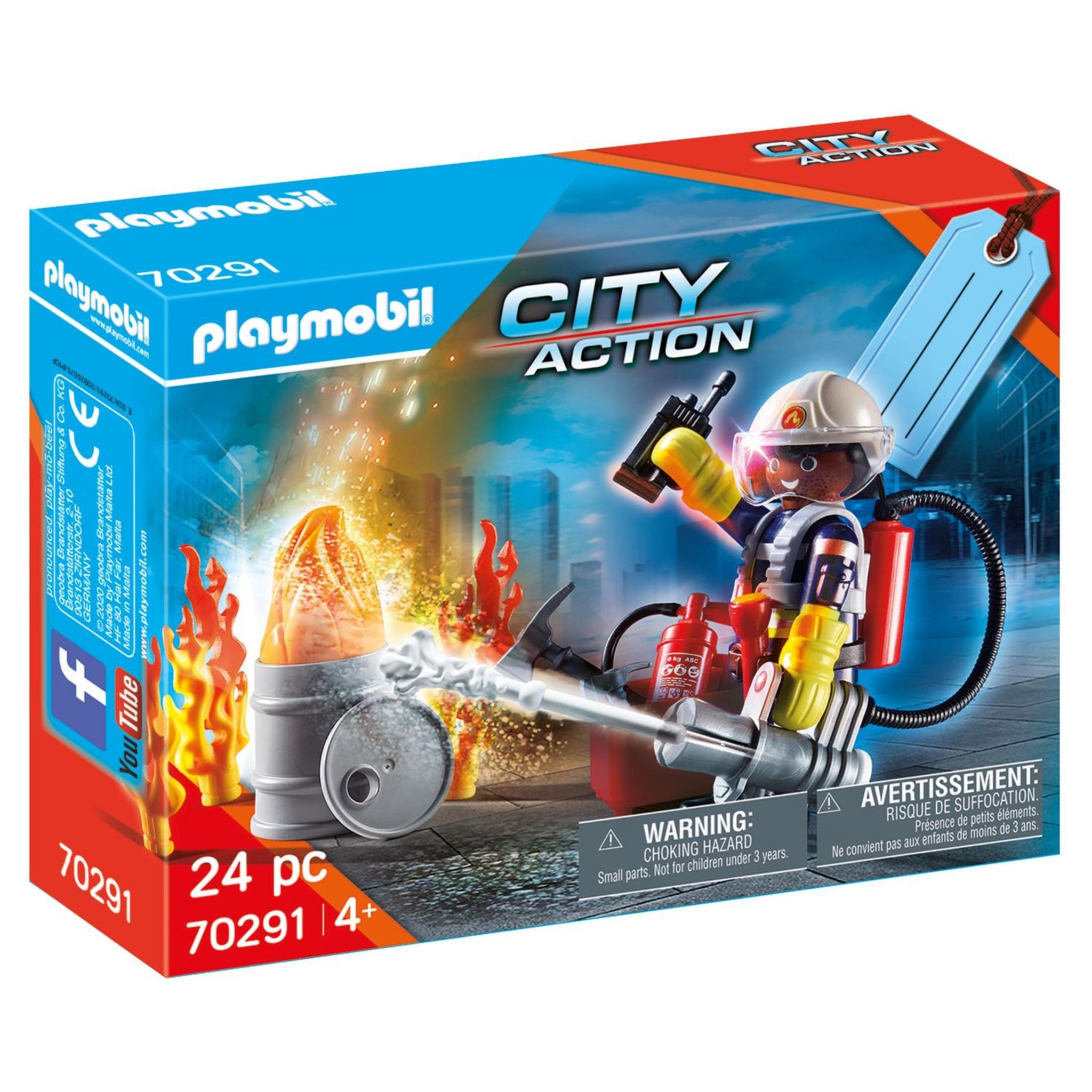 PLAYMOBIL 71090 - City Action - Pompier et Quad pas cher 