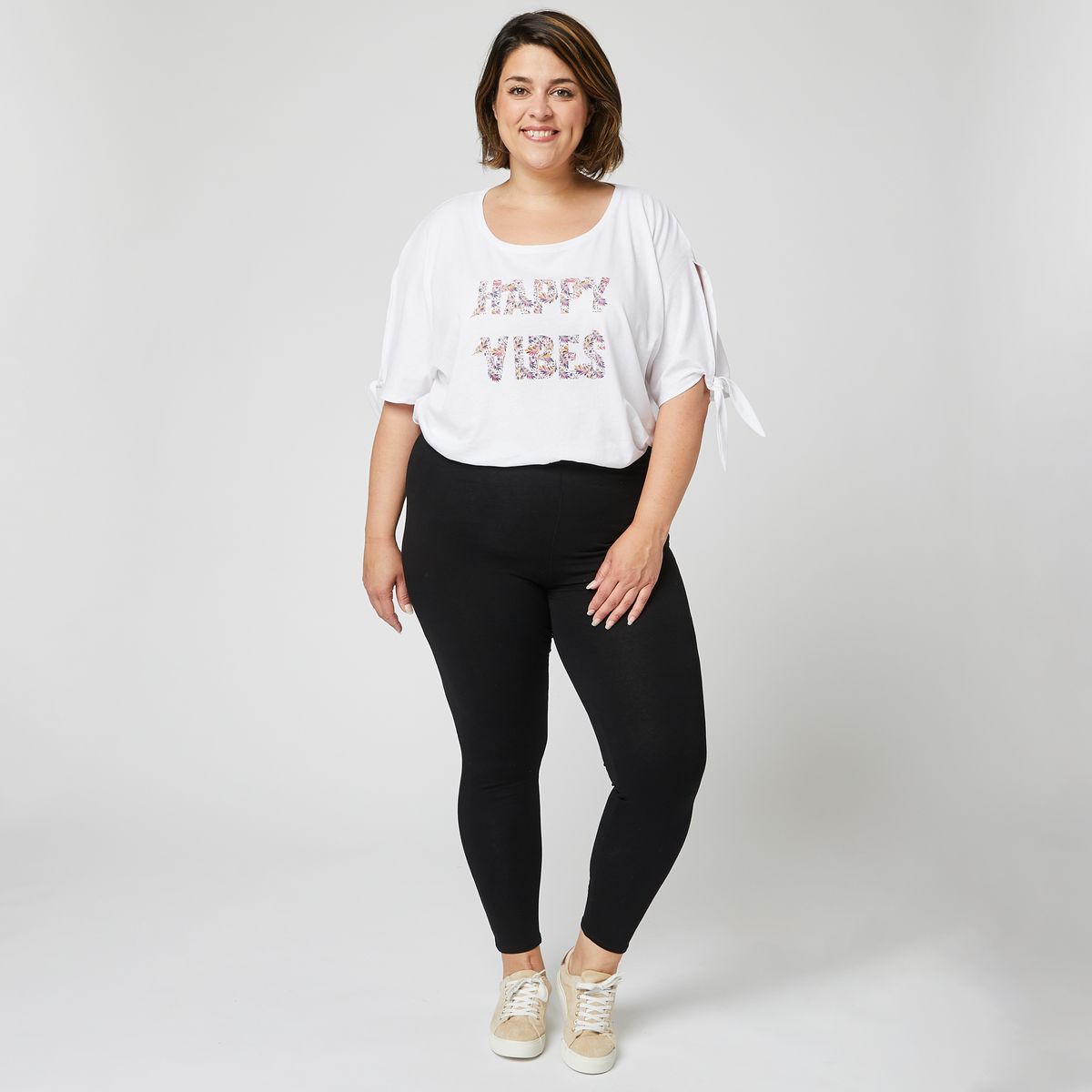 Legging grande taille femme sale