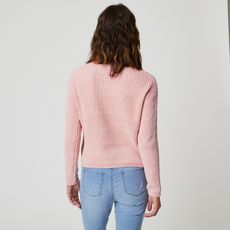 IN EXTENSO Pull ajouré rose femme (Rose)