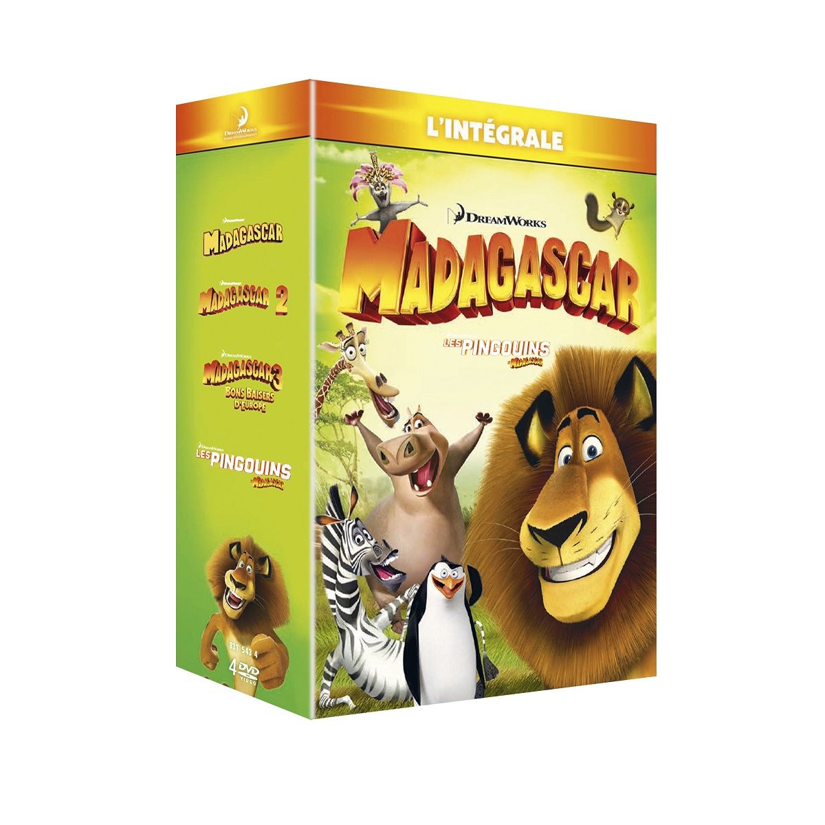 Coffret DVD Madagascar L`intégrale des 4 Films