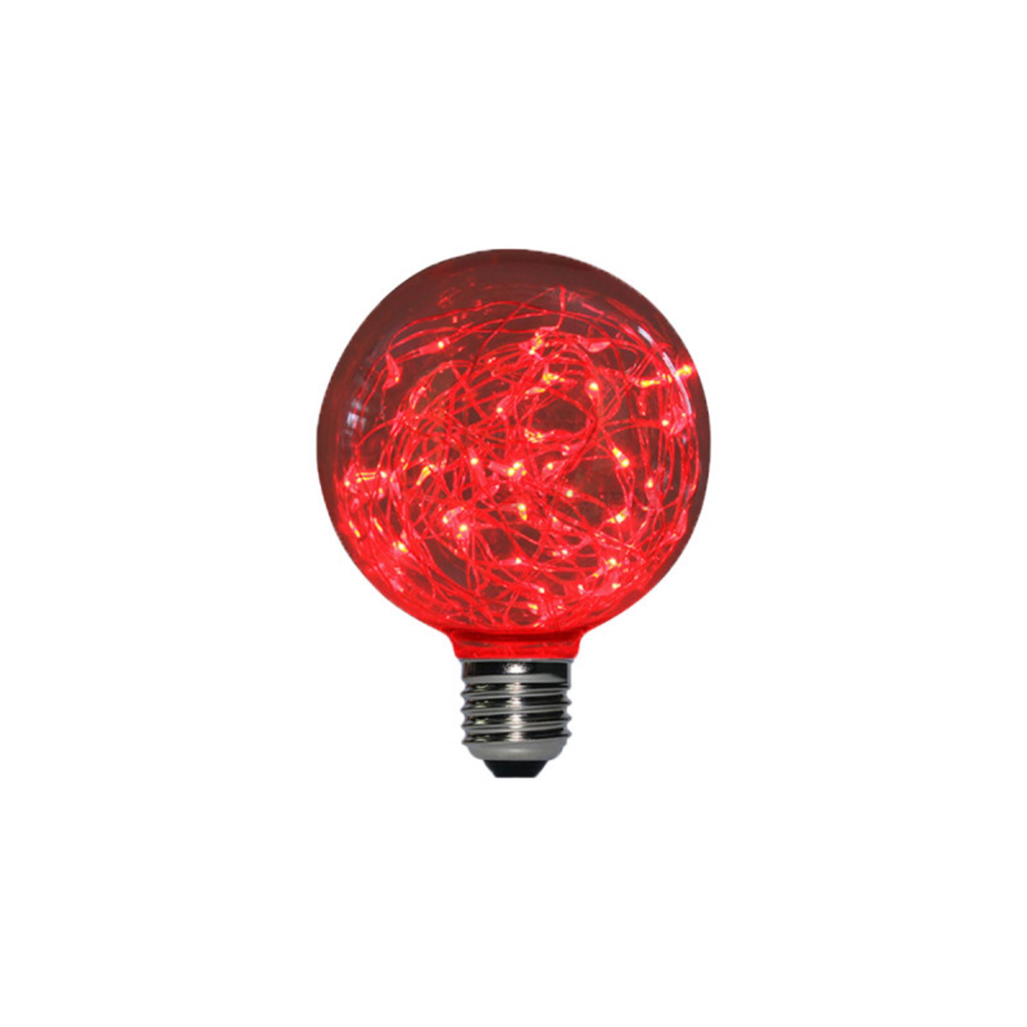 Ampoule LED globe rouge à fil de cuivre XXCELL - 2 W - E27 pas cher 
