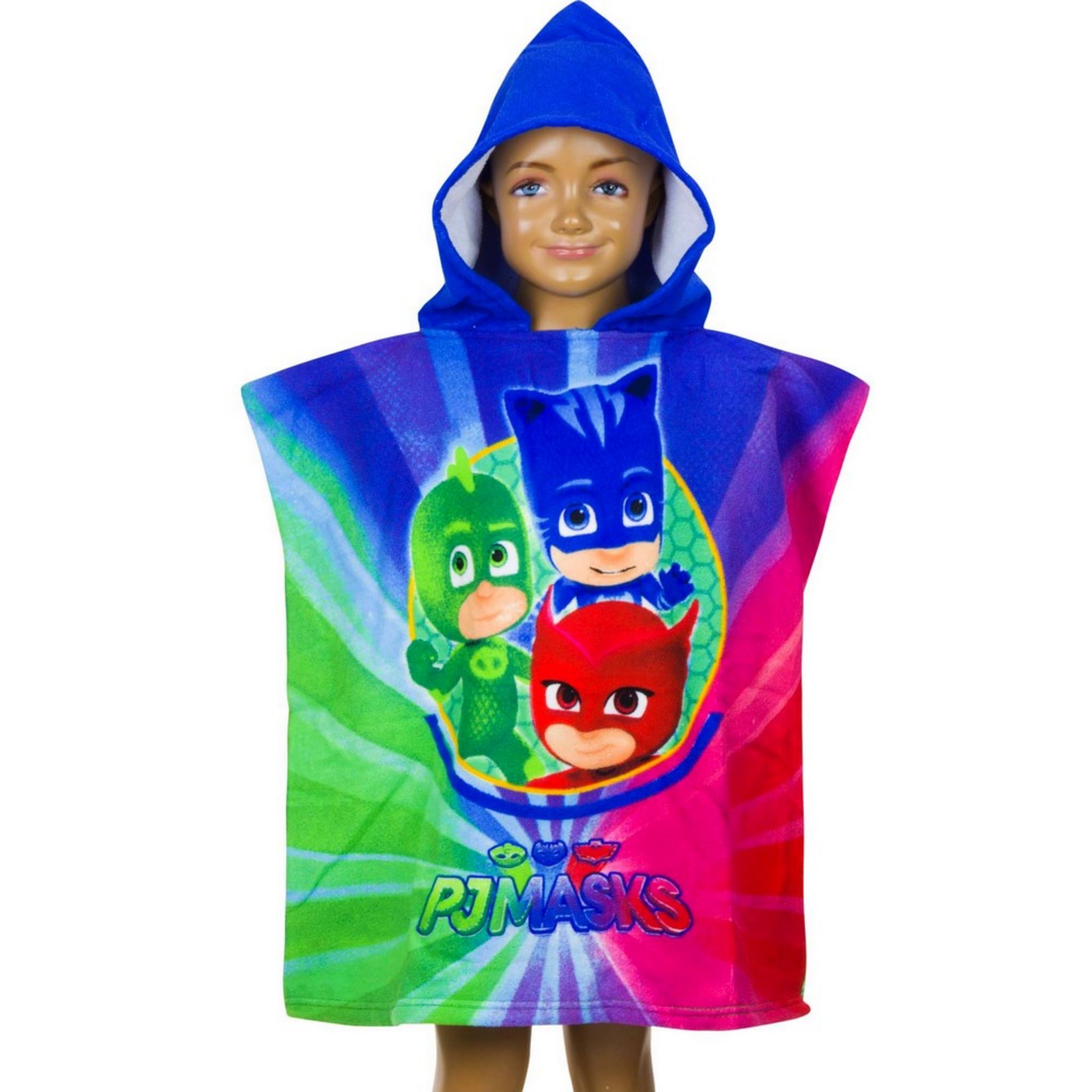 Poncho de bain PJ Masks serviette capuche plage piscine enfant pas cher Auchan