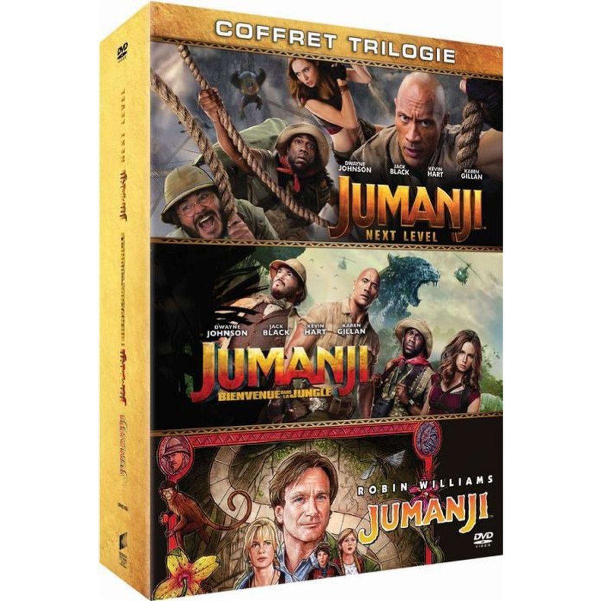 Coffret DVD Jumanji La Trilogie pas cher 