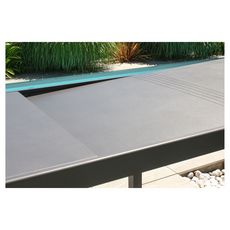 City Garden Table de jardin extensible en aluminium anthracite 135/270x90 GASTON