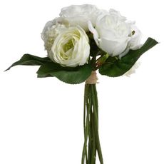 Bouquet de Fleurs 30cm Blanc