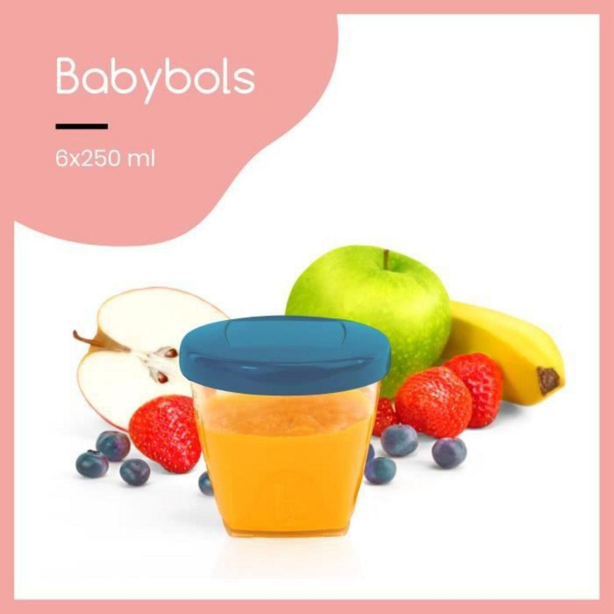 BABYMOOV Babybols lot de 6 pots de conservation pour bébé 250ml