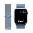 ibroz bracelet apple watch nylon loop 38/40/41mm bleu