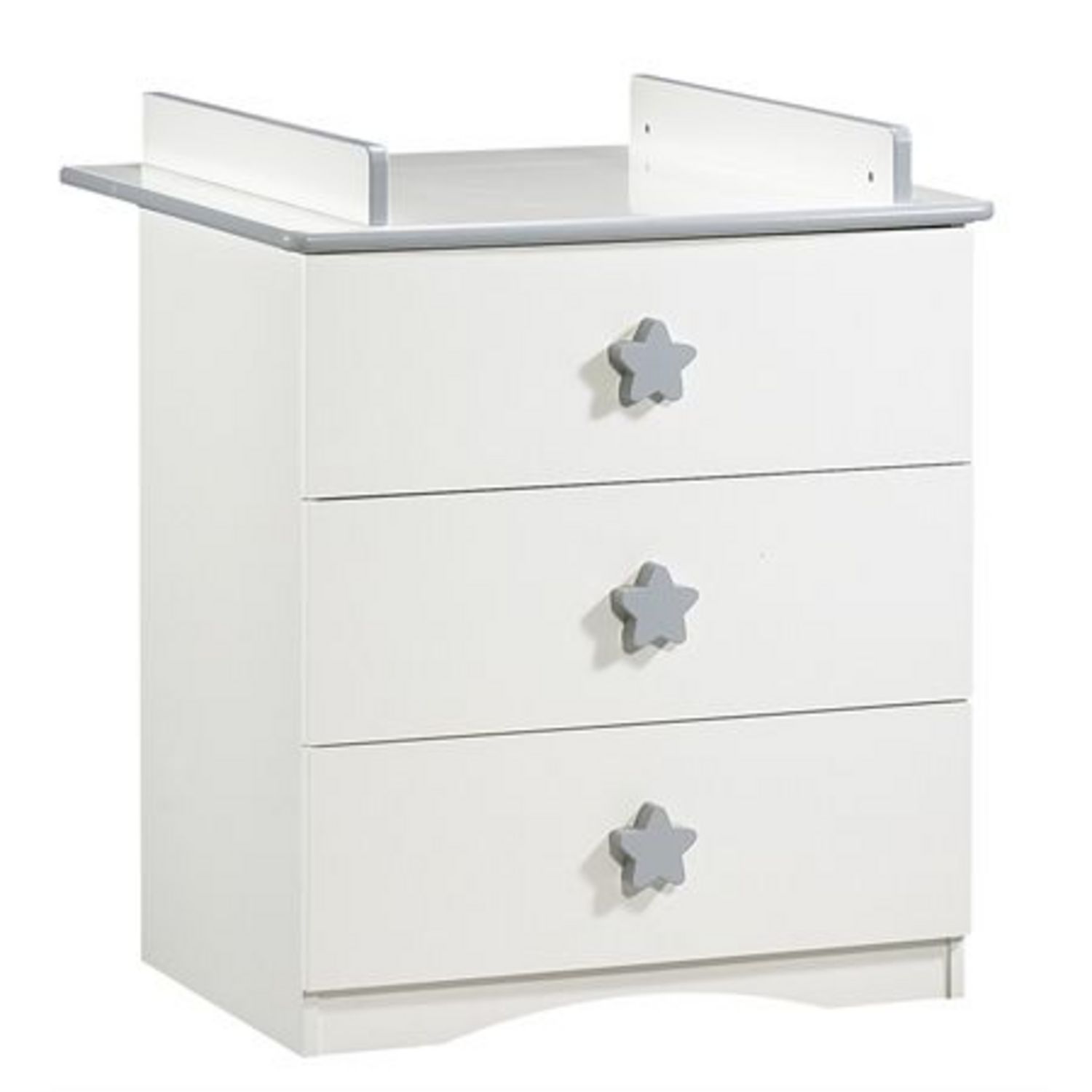 Basic commode avec plan à langer intégré Blanc de Sauthon Baby's