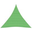 Voile d'ombrage 160 g/m^2 Vert clair 3,6x3,6x3,6 m PEHD