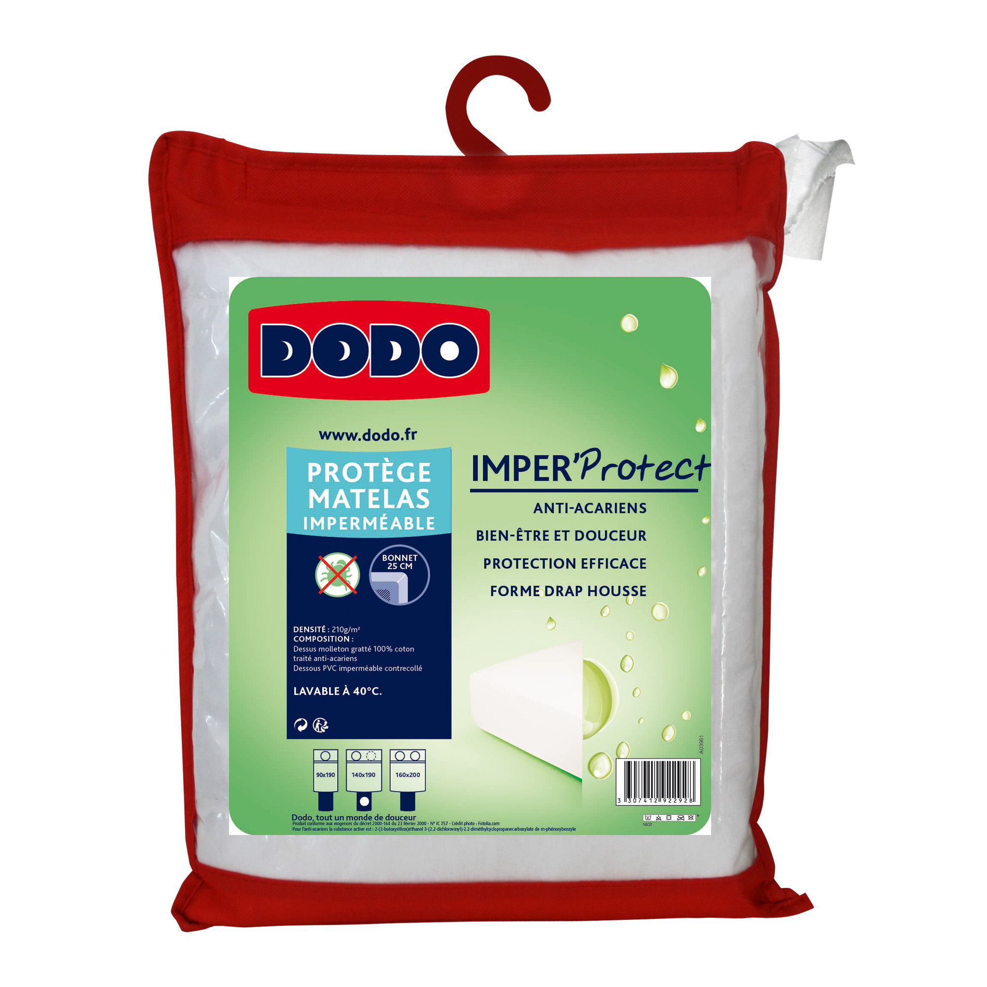 DODO Protege matelas Aalborg - Matelassé et imperméable - 160x200 cm - Zoma