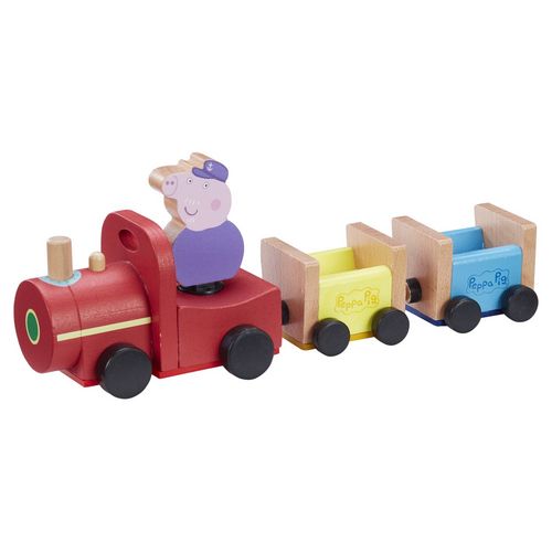 Peppa Pig Train de papy Pig en bois avec 1 personnage
