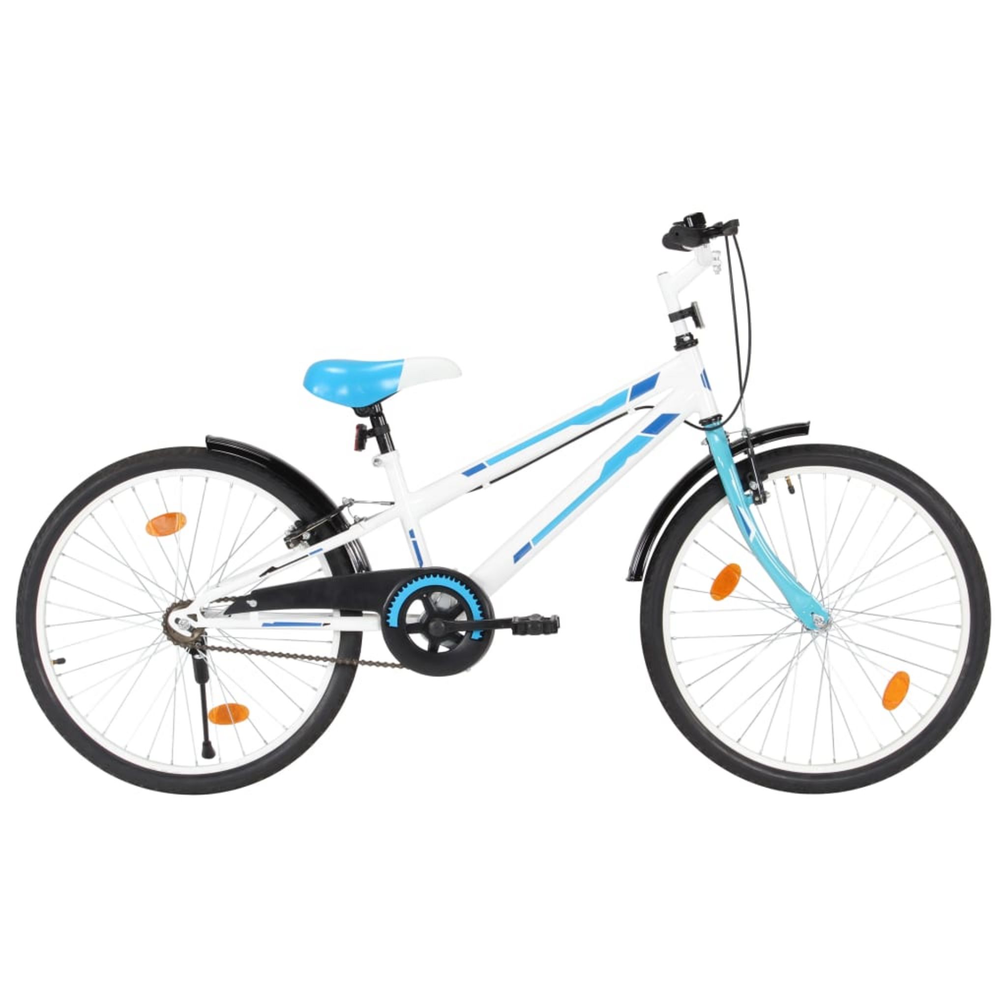 VIDAXL Velo pour enfants 24 pouces Bleu et blanc pas cher Auchan