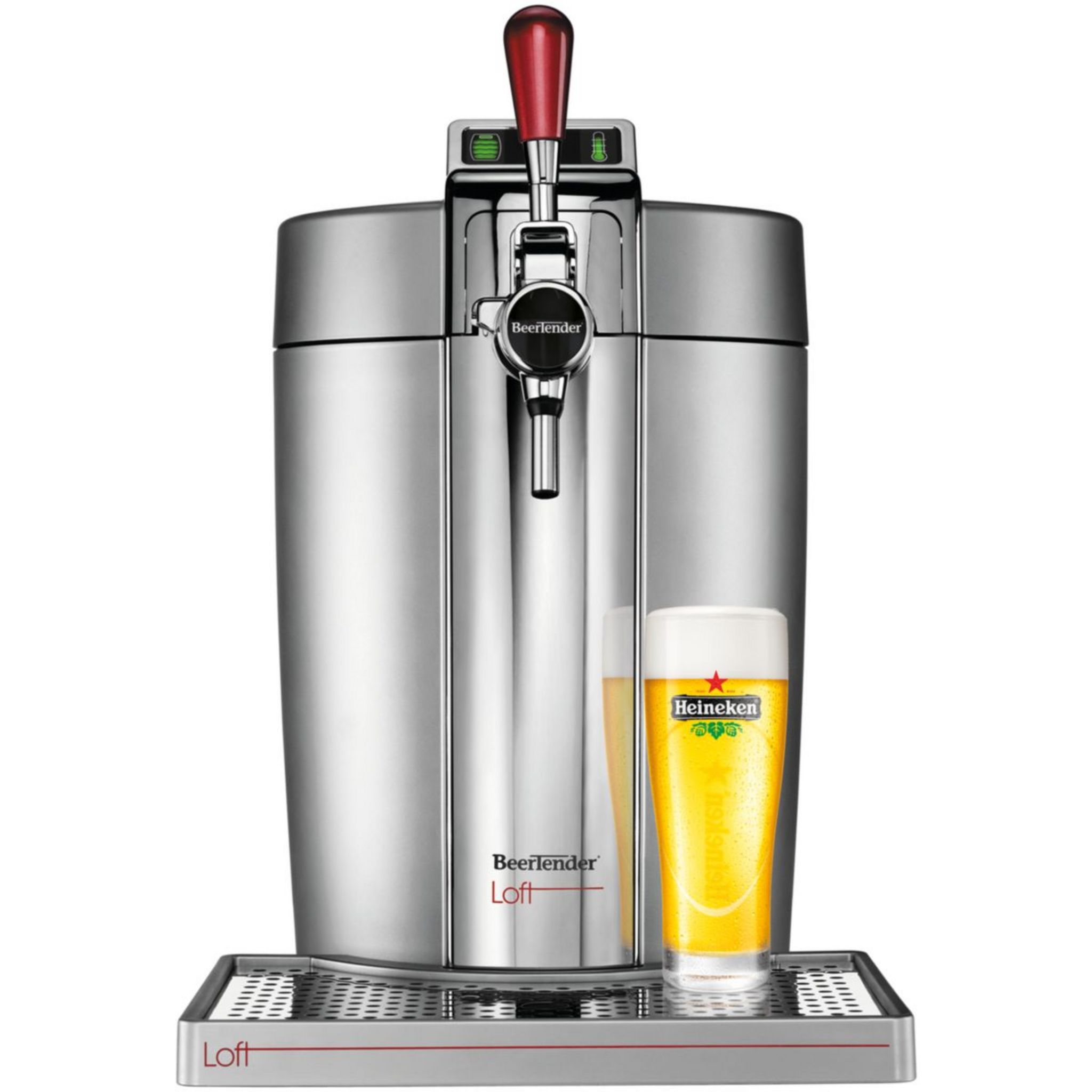 Tireuse A Biere Krups Voyant Temperature Rouge KRUPS Tireuse à bière VB700E Beertender Loft Silver pas cher - Auchan.fr