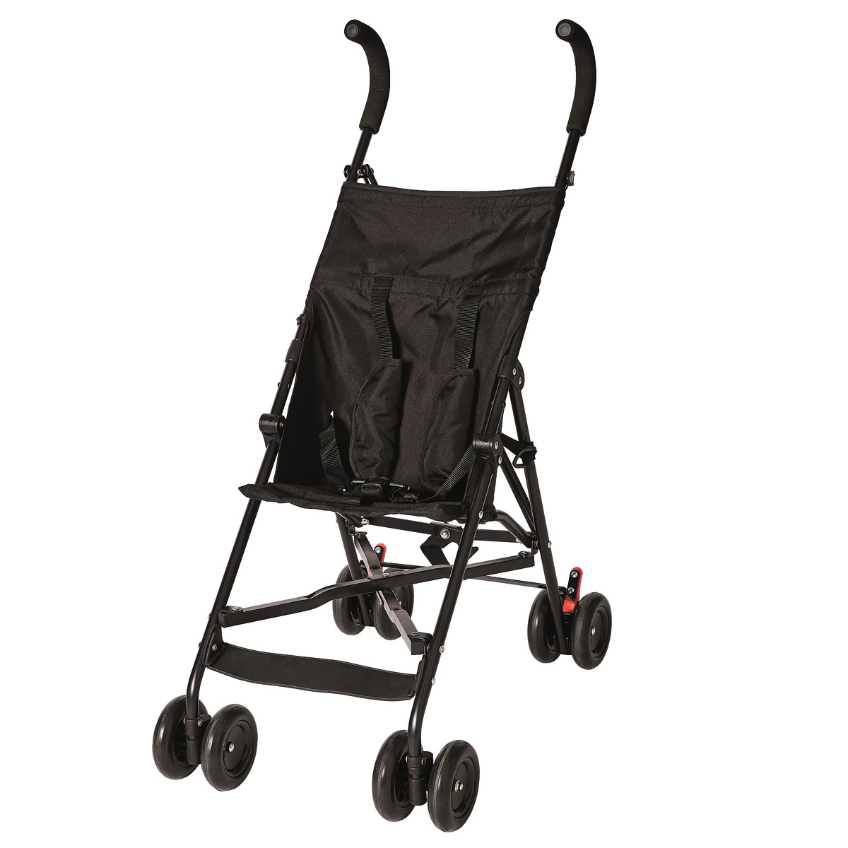 AUCHAN BABY Poussette canne bébé buggy D09 gris chiné pas cher