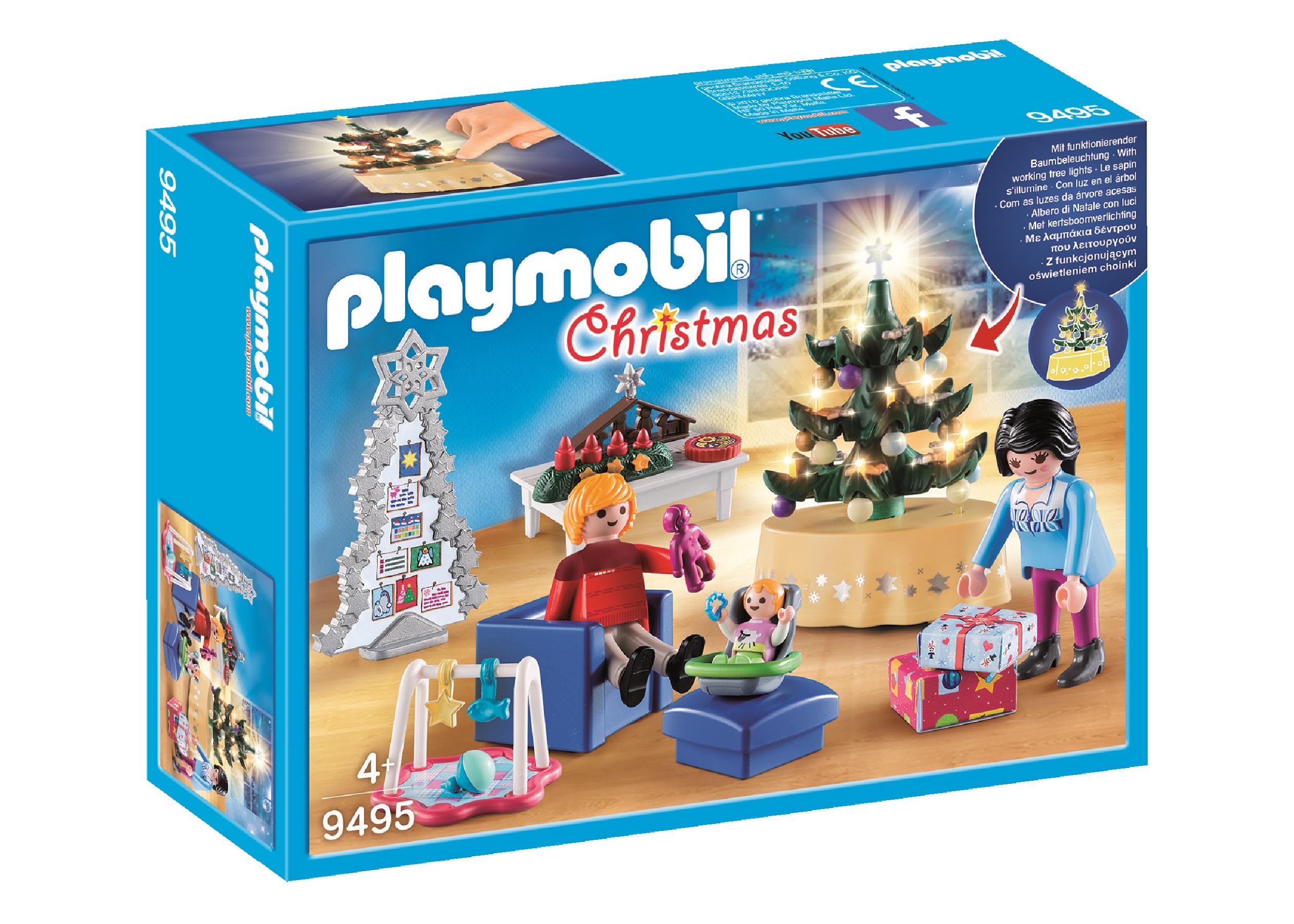 playmobil la famille fête noël salon 2