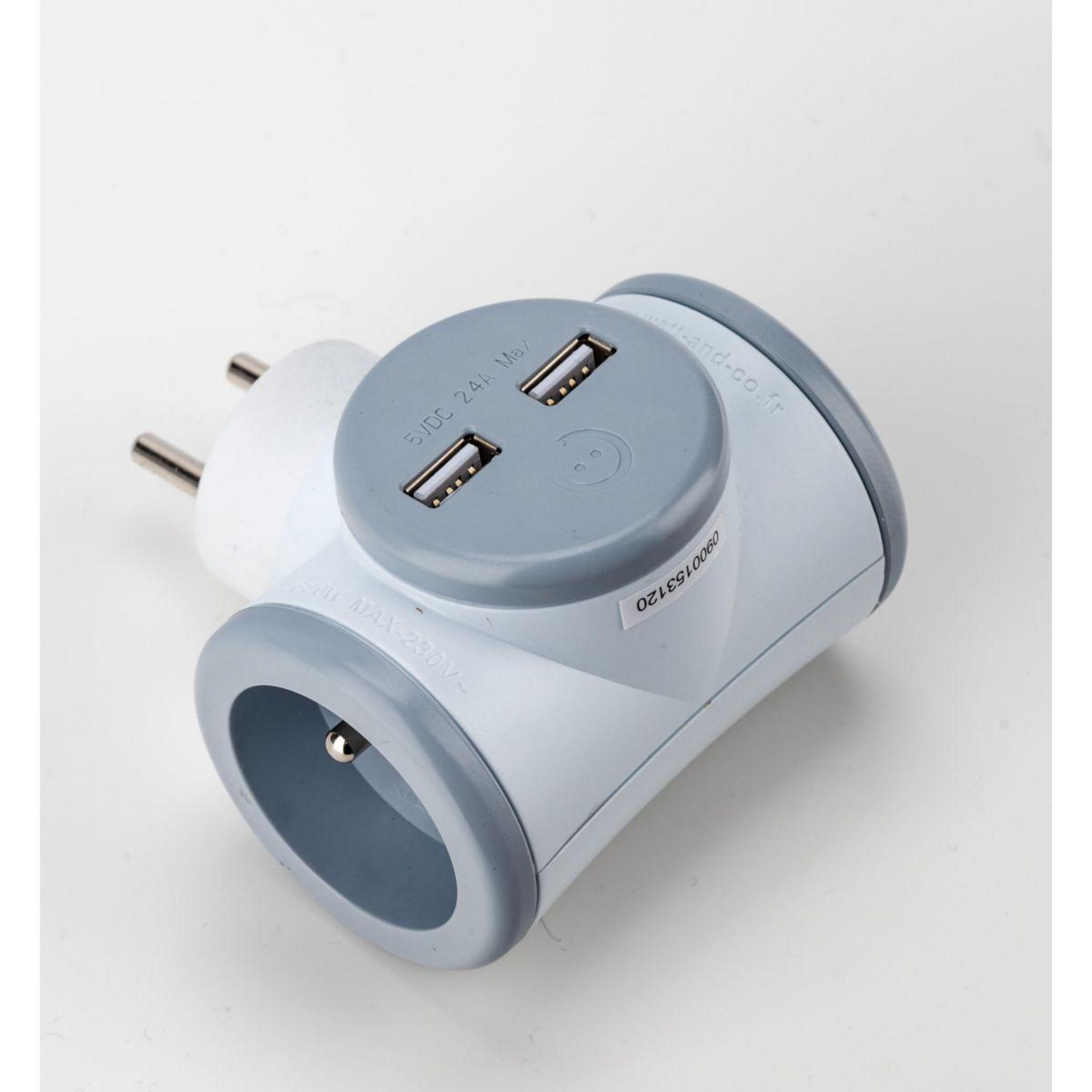 Biplite WATT AND CO BIPLITE ROTATIVE + 2 USB - Electro Dépôt
