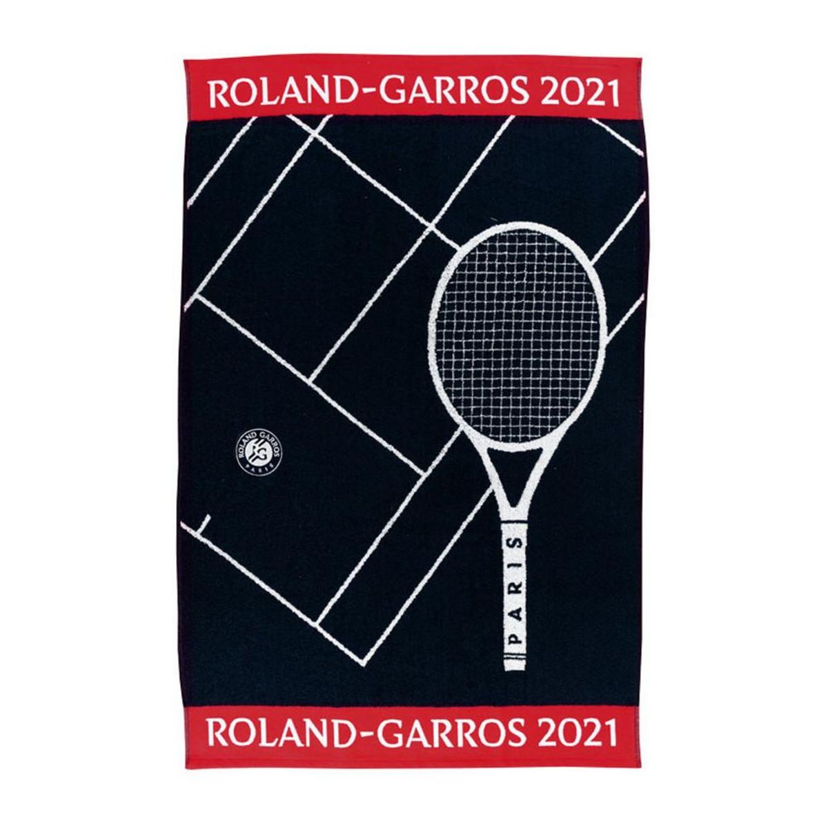Serviette Marine RolandGarros 90x160 pas cher Auchan.fr