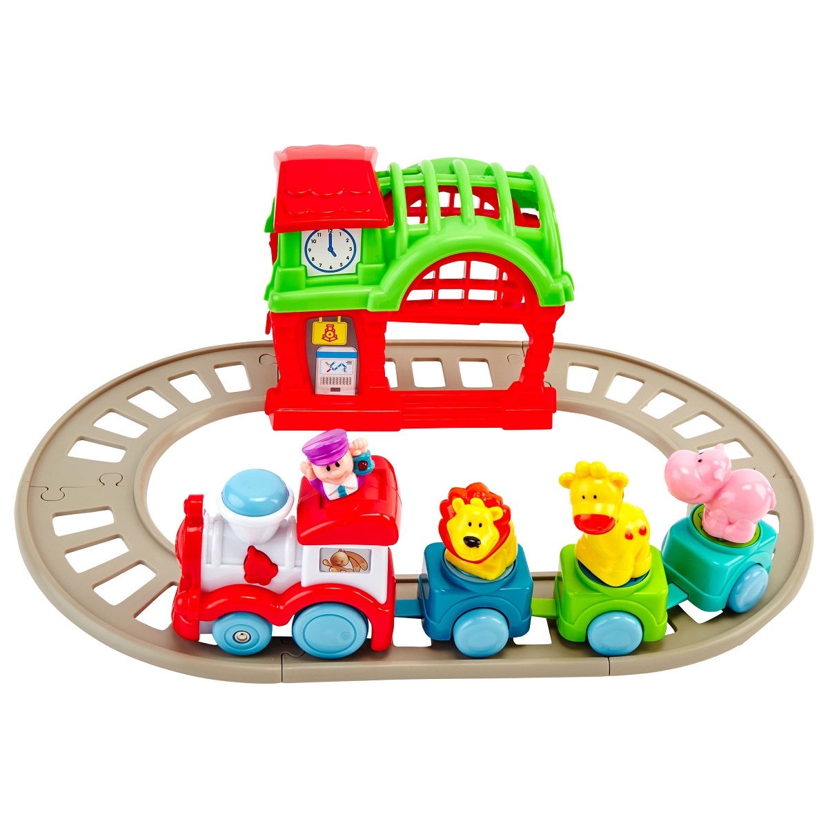 One Two Fun Circuit Mon Train Des Animaux Musical Pas Cher A Prix Auchan