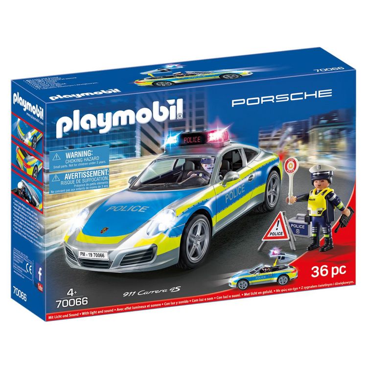 PLAYMOBIL 70066 Porsche 911 Carrera 4S police pas cher Auchan