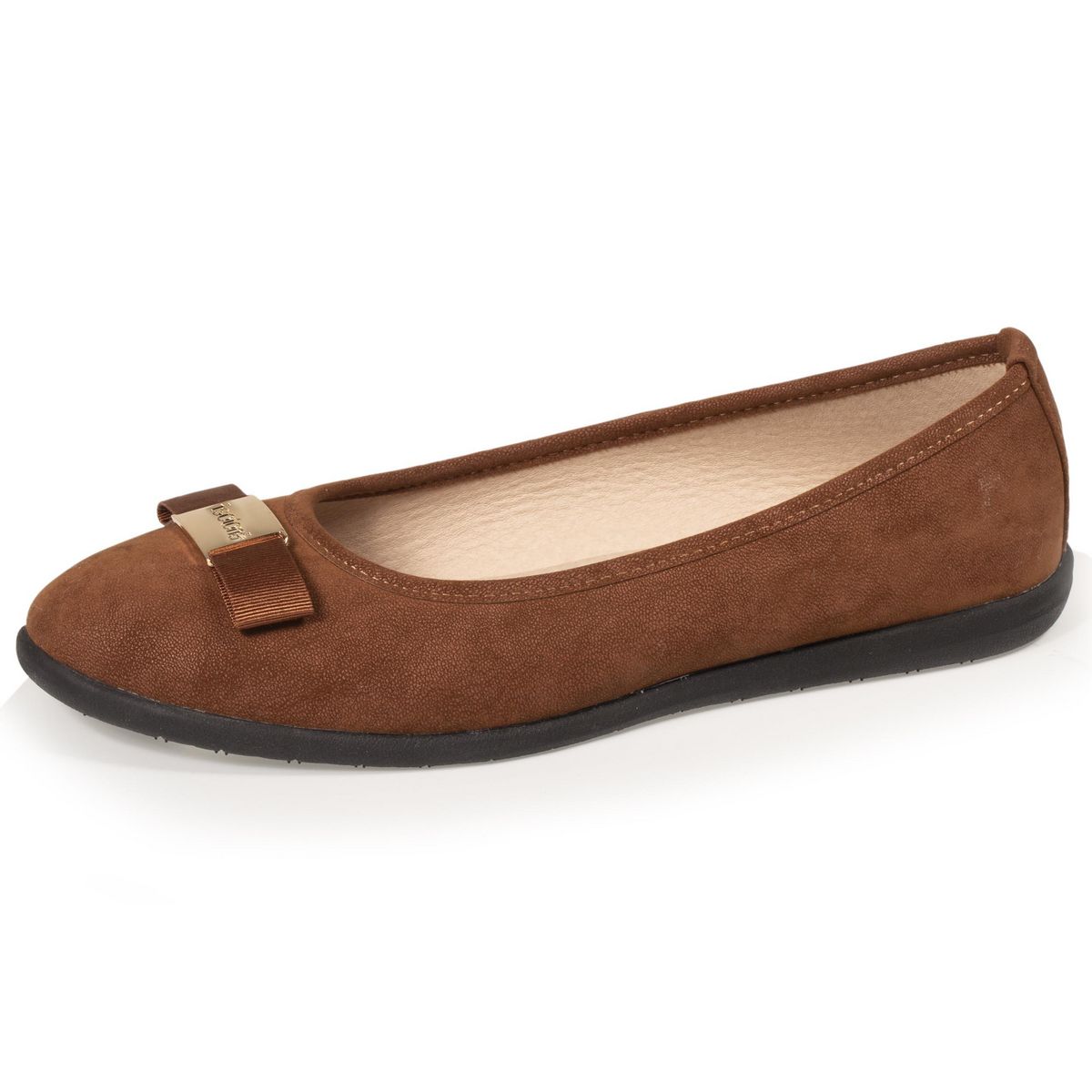 ISOTONER Isotoner Ballerines femme n ud gros grain pas cher