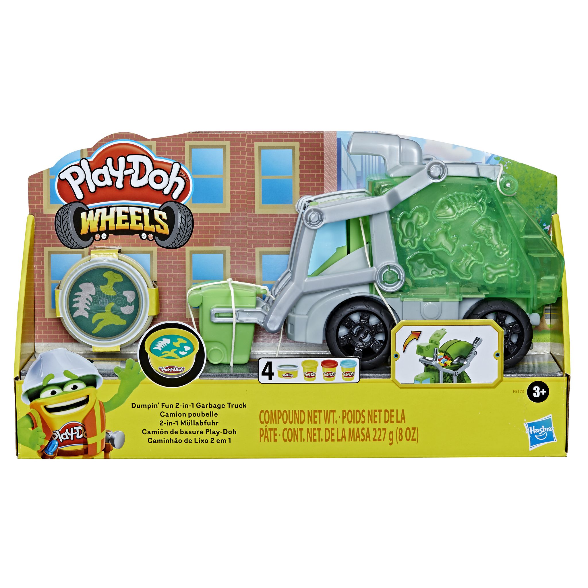 HASBRO Play-Doh Wheels camion poubelle pas cher 