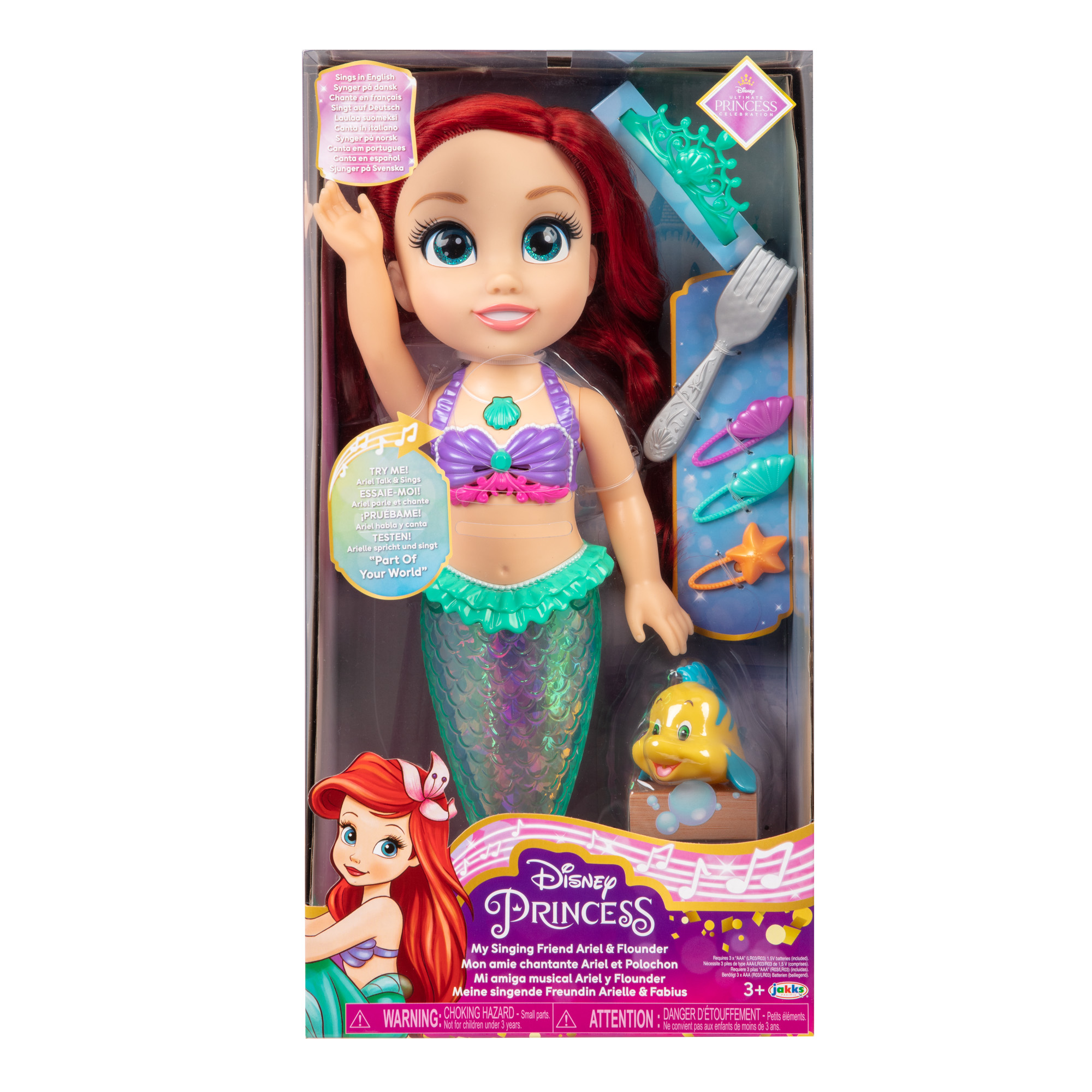 Acheter Mini-poupée Disney Princesse Ariel 8 cm Jakks 22719 - Juguetilandia