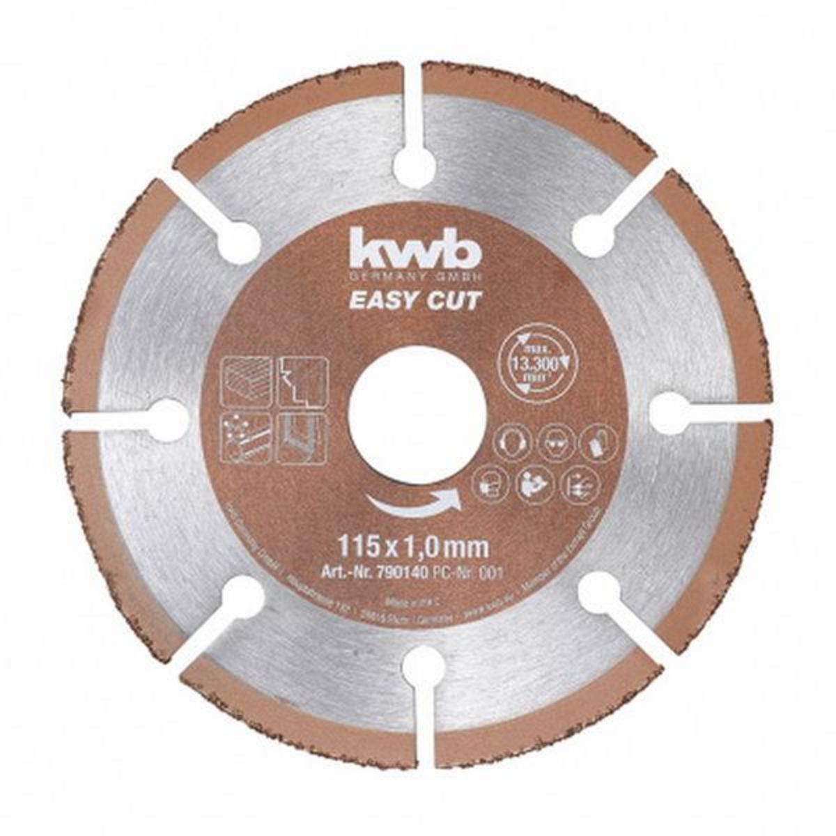 KWB Disque multi-matériaux Easy cut 115mm