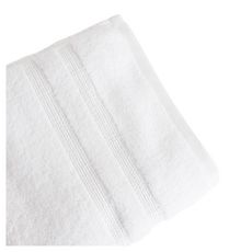Serviette de toilette unie en coton 500gsm EXTRA FINE (Blanc)