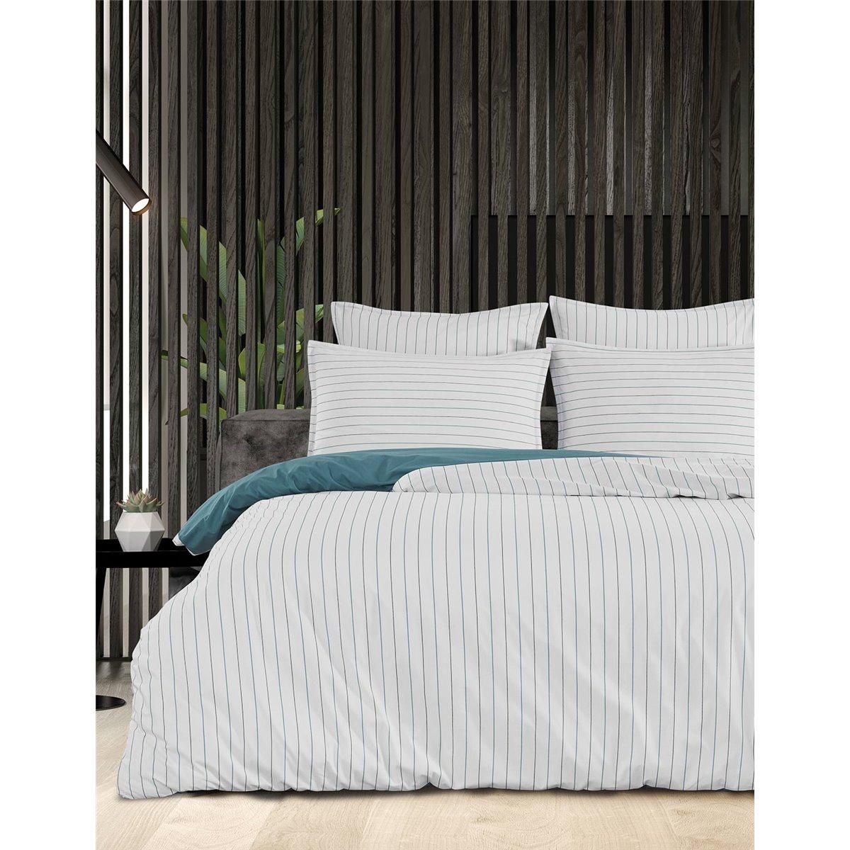 Sensei Maison Housse de couette en percale de coton HOSSEGOR