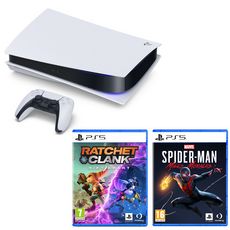 Console PS5 Edition Standard + Ratchet & Clank Rift Apart PS5 + Marvel's Spider-Man : Miles Morales PS5