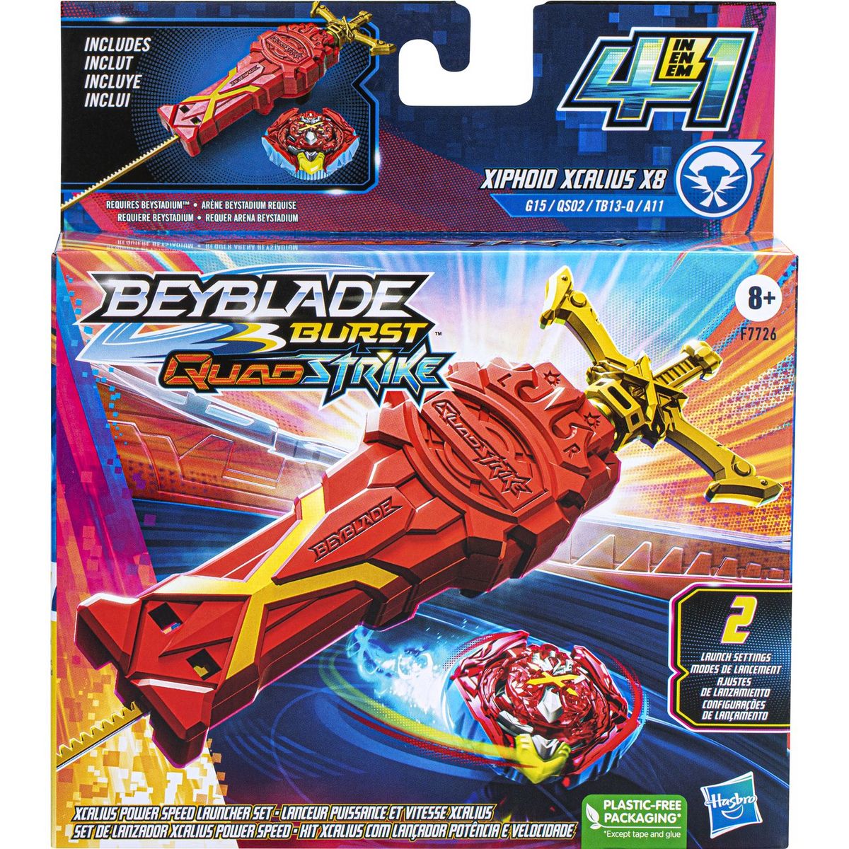 HASBRO Toupie Beyblade Burst QuadDrive Wrath Cobra C7 pas cher 