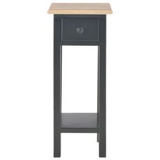 280059 Side Table Black 27x27x65,5 cm Wood