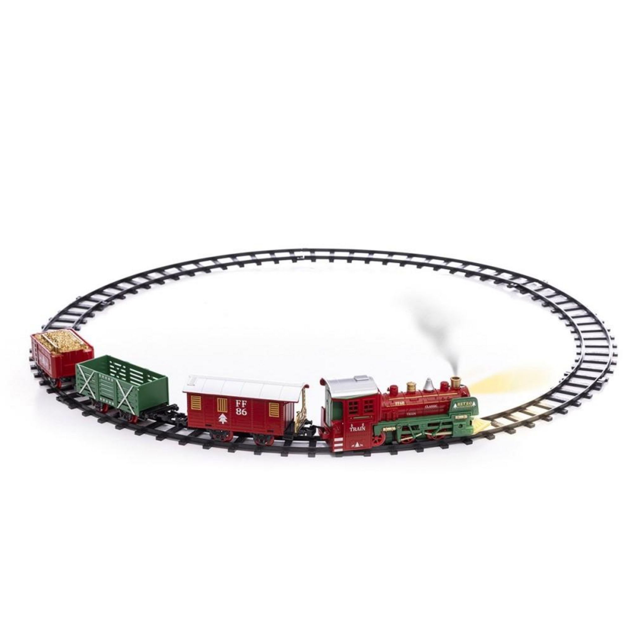 ATMOSPHERA Train de Noel electrique a vapeur 20 pieces pas cher Auchan