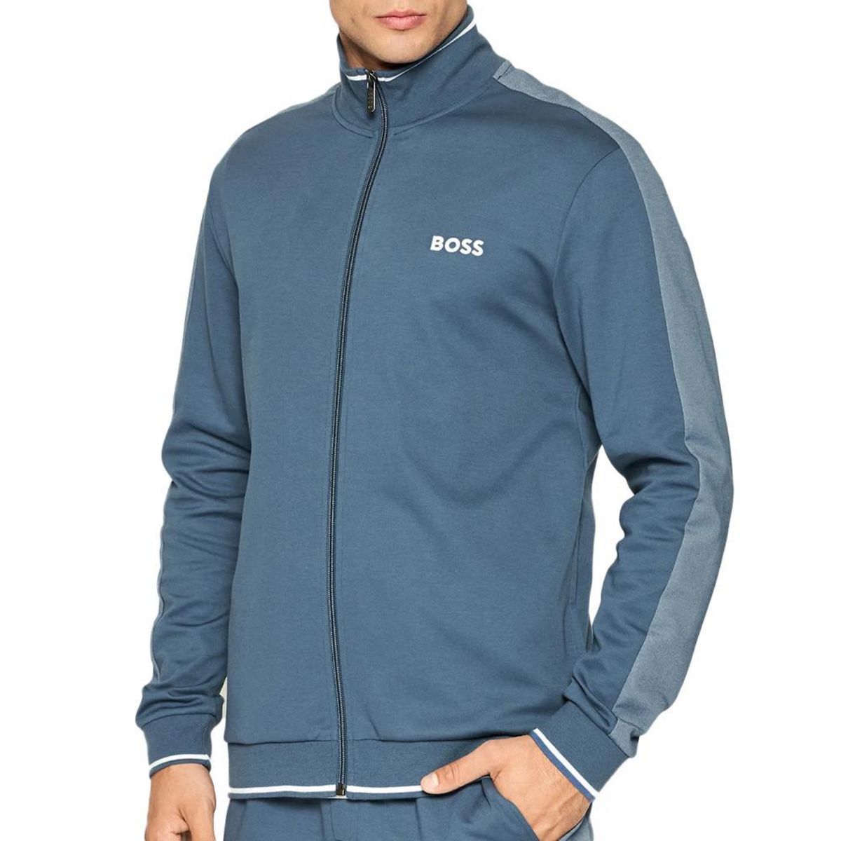 Veste Bleu Homme Hugo Boss Tracksuit pas cher 