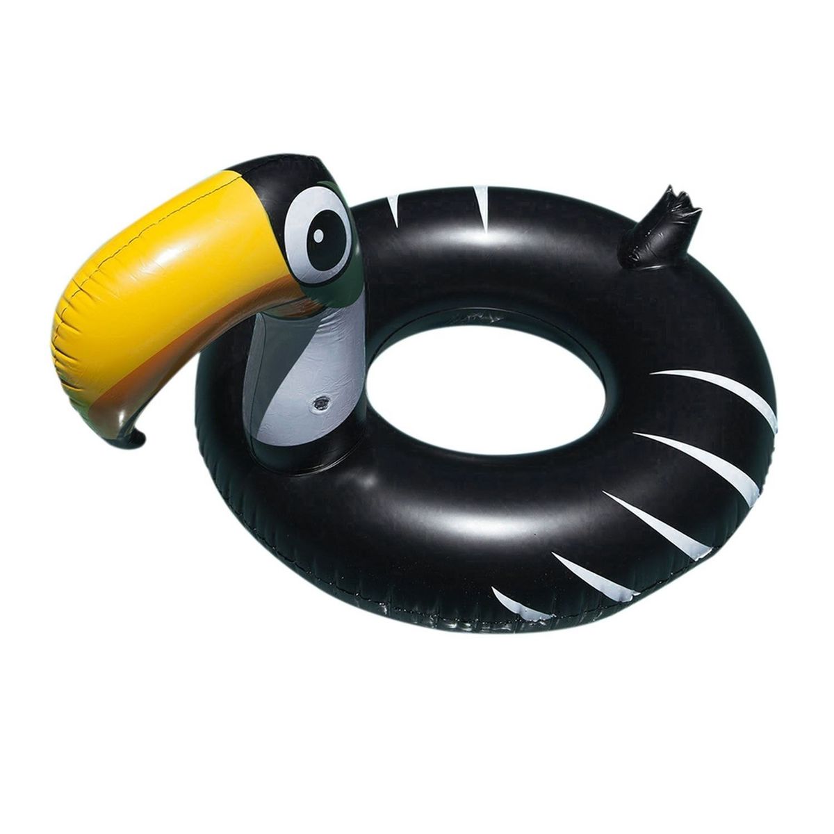 Jet lag Bouée gonflable Toucan - Diam. 81 cm - Noir pas cher - Auchan.fr