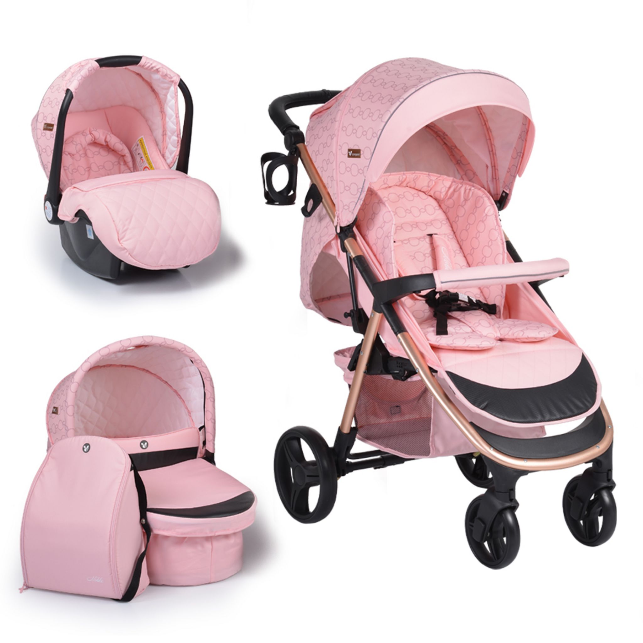 Poussette trio pour shop fille pas cher