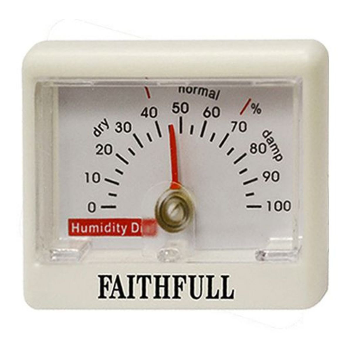 FAITHFULL Mesureur d'humidité hygromètre - 50 x 70 mm de 0 % à 100 %