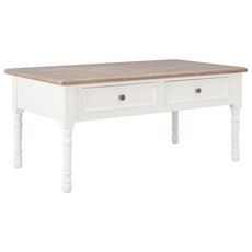 Table basse Blanc 100 x 55 x 45 cm Bois