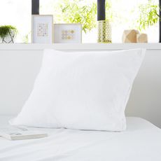 Sweetnight Protège oreiller coton absorbant lavable à 90°c QUALITE PLUS (Blanc)