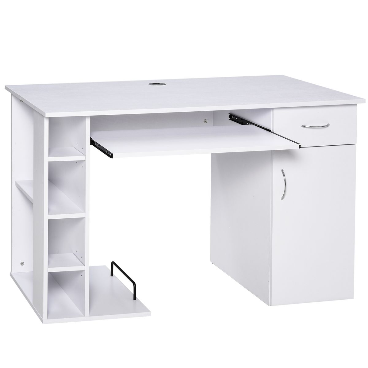 Bureau d'ordinateur avec Etagère de Rangement et Support d'écran Réf B –  SAHARA MOBILIER