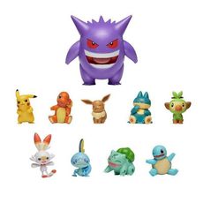 BANDAI pokemon pack de 10 figurines