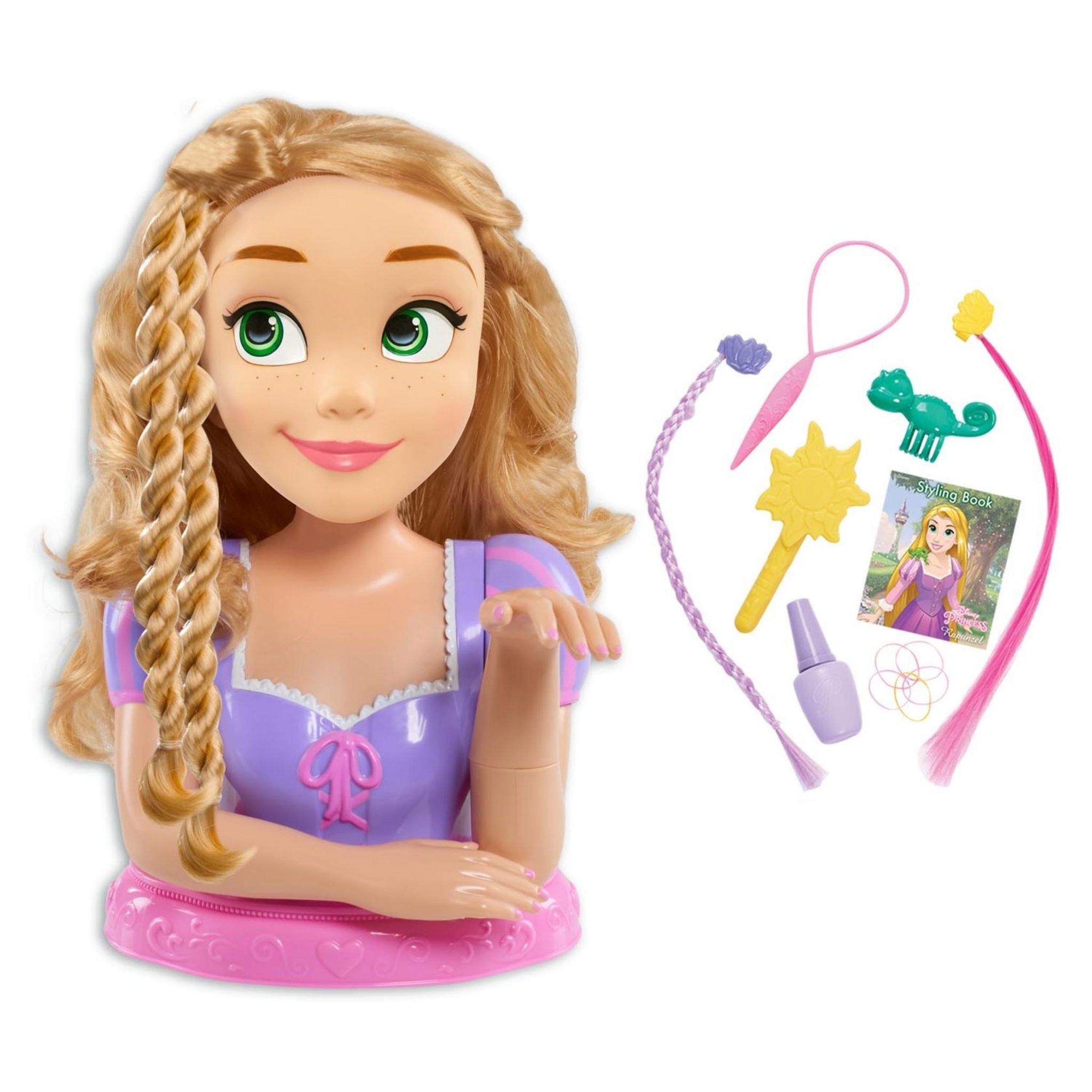 DISNEY Tête à coiffer Deluxe Elsa - Disney La reine des neiges 2, 18  Accessoires de Coiffure inclus pas cher 