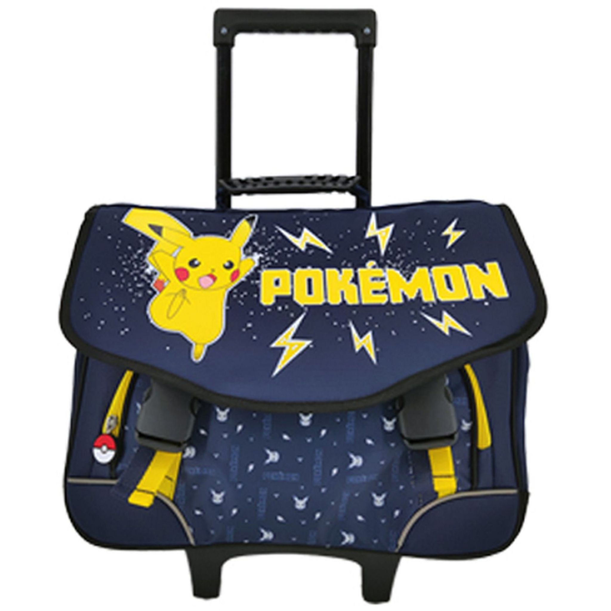 Cartable roulettes 41 cm bleu POKEMON