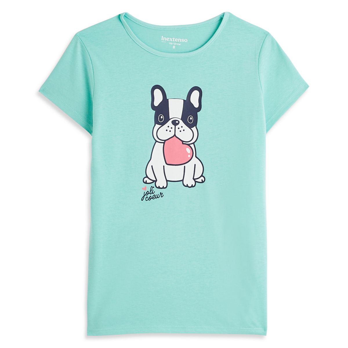 INEXTENSO T-shirt manches courtes vert fille 