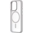qdos coque bumper iphone 15 pro magsafe hybrid snap blanc